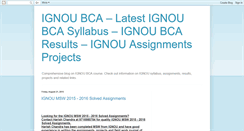 Desktop Screenshot of ignoubcacourse.blogspot.com