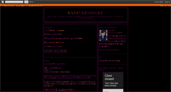 Desktop Screenshot of kasslerviolet.blogspot.com