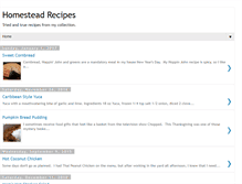 Tablet Screenshot of homesteadrecipes.blogspot.com