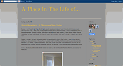 Desktop Screenshot of aplaceinthelife.blogspot.com