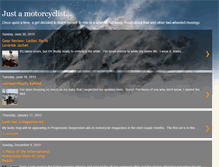 Tablet Screenshot of amotorcyclist.blogspot.com