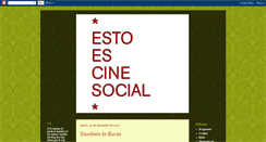 Desktop Screenshot of estoescinesocial.blogspot.com