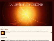 Tablet Screenshot of lumieredesorigines.blogspot.com