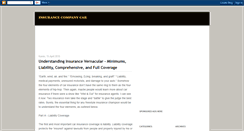 Desktop Screenshot of insurancecompanycar.blogspot.com