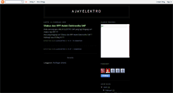 Desktop Screenshot of ajayelektro.blogspot.com