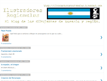 Tablet Screenshot of ilustradoresregionales.blogspot.com