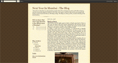 Desktop Screenshot of nextyearinmumbai.blogspot.com