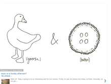 Tablet Screenshot of gooseandbutton.blogspot.com