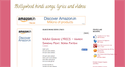 Desktop Screenshot of hindi-songs-lyrics-videos.blogspot.com