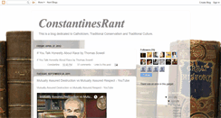 Desktop Screenshot of constantinesrant.blogspot.com