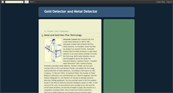 Desktop Screenshot of goldandmetaldetector.blogspot.com