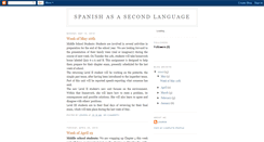 Desktop Screenshot of lduron-spanishasasecondlanguage.blogspot.com