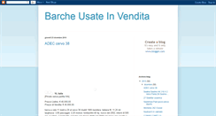 Desktop Screenshot of barcheusateinvendita.blogspot.com