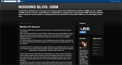 Desktop Screenshot of noggins-blog-gbm.blogspot.com
