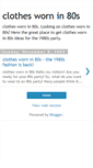 Mobile Screenshot of clothes-worn-in-80s.blogspot.com