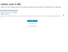 Tablet Screenshot of clothes-worn-in-80s.blogspot.com