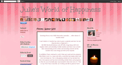 Desktop Screenshot of juliesworldofhappiness.blogspot.com