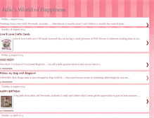 Tablet Screenshot of juliesworldofhappiness.blogspot.com
