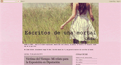 Desktop Screenshot of escritos-de-una-mortal.blogspot.com