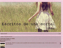 Tablet Screenshot of escritos-de-una-mortal.blogspot.com