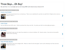 Tablet Screenshot of 3boysohboy.blogspot.com