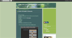 Desktop Screenshot of deg2004civil3d.blogspot.com