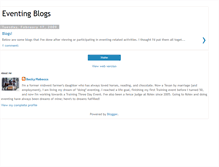 Tablet Screenshot of eventingblogs.blogspot.com