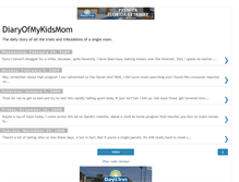 Tablet Screenshot of diaryofmykidsmom.blogspot.com