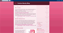 Desktop Screenshot of fashionbeautyblogger.blogspot.com