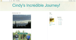 Desktop Screenshot of cindysincrediblejourney.blogspot.com