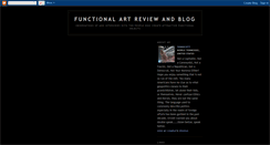 Desktop Screenshot of functionalartreview.blogspot.com