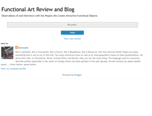 Tablet Screenshot of functionalartreview.blogspot.com