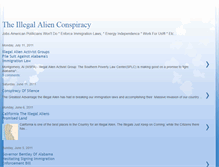 Tablet Screenshot of illegalalienconspiracy.blogspot.com