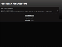 Tablet Screenshot of facebook-chat-emoticon.blogspot.com