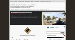 Desktop Screenshot of kebesaranallah.blogspot.com