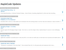 Tablet Screenshot of maplecodeupdates.blogspot.com