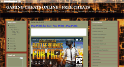 Desktop Screenshot of cheats-for-gaming.blogspot.com