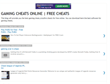 Tablet Screenshot of cheats-for-gaming.blogspot.com
