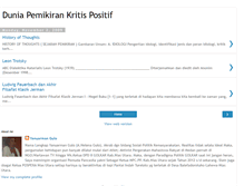 Tablet Screenshot of duniapemikirankritispositif.blogspot.com