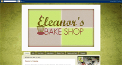 Desktop Screenshot of eleanorsbakeshop.blogspot.com