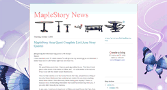 Desktop Screenshot of maplestory-news.blogspot.com