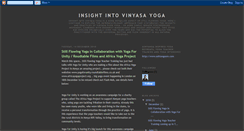 Desktop Screenshot of insightintovinyasayoga.blogspot.com
