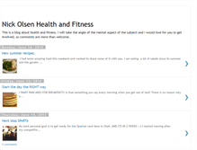 Tablet Screenshot of nickolsenhealthandfitness.blogspot.com