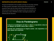 Tablet Screenshot of matematicanolimite.blogspot.com