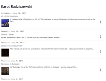 Tablet Screenshot of karolradziszewski.blogspot.com