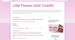 Desktop Screenshot of littleflowersgirlsclub.blogspot.com