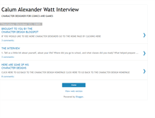 Tablet Screenshot of calum-alexander-watt-interview.blogspot.com