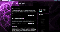 Desktop Screenshot of hcgp2recipes.blogspot.com