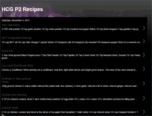 Tablet Screenshot of hcgp2recipes.blogspot.com