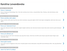 Tablet Screenshot of karolinalewandowska.blogspot.com